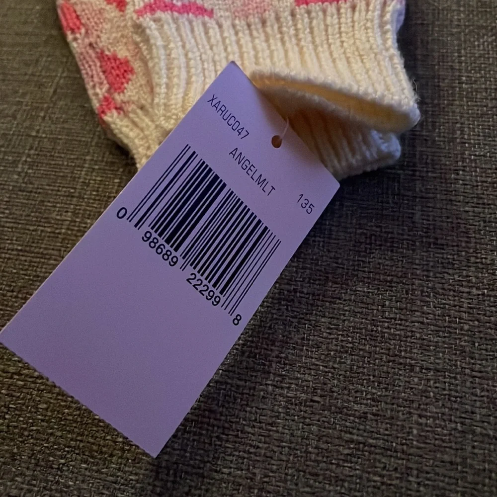 Juicy Couture Heart Print Pop Top Convertible Mittens to open finger Mitts - Picture 3 of 7